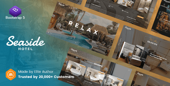 Hotel Booking Website Template - Seaside