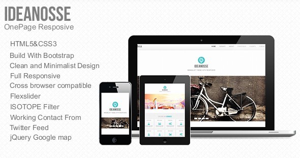 Ideanosse - Responsive One Page Template