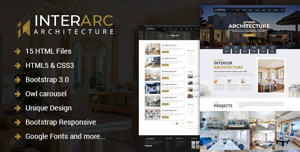 InterArc - Interior Design HTML Template