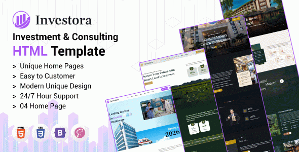 Investora - Investment & Consulting HTML Template