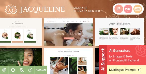 Jacqueline | Spa & Massage Salon Beauty Theme