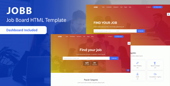 JOBB - Job Board HTML Template