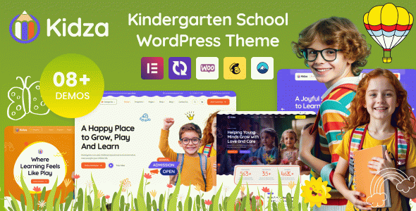 Kidza - Kindergarten WordPress Theme for PreScool