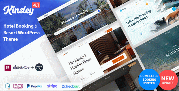 Kinsley - Hotel Booking Theme