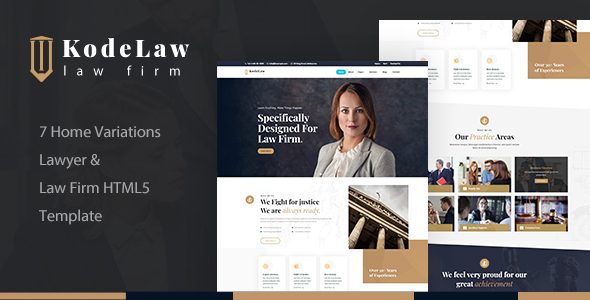 Kodelaw - Lawyer Attorney HTML Template