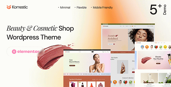 Komestic - Beauty & Cosmetics Shop WordPress Theme