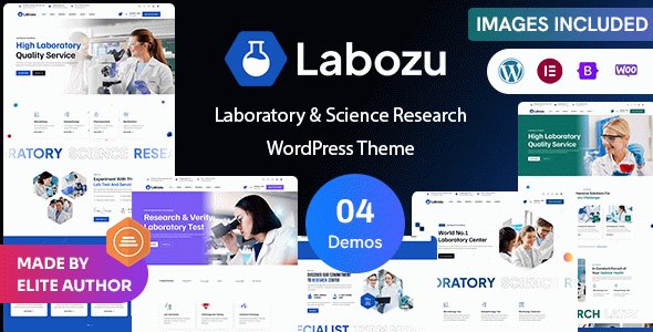 Labozu – Laboratory & Science Research WordPress Theme
