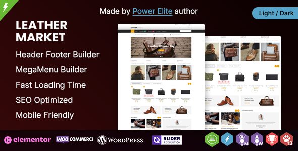 Leather Market WP - WooCommerce Responsive Theme