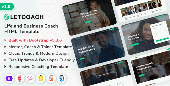 Letcoach - Life and Business Coach HTML Template