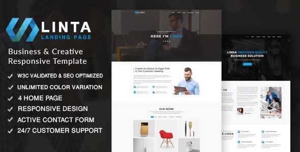 Linta - Creative Portfolio Responsive Template