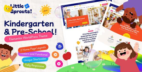 Little Sprouts – Kindergarten & Preschool WordPress Theme
