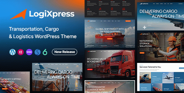 LogiXpress - Transportation, Cargo & Logistics WordPress Theme