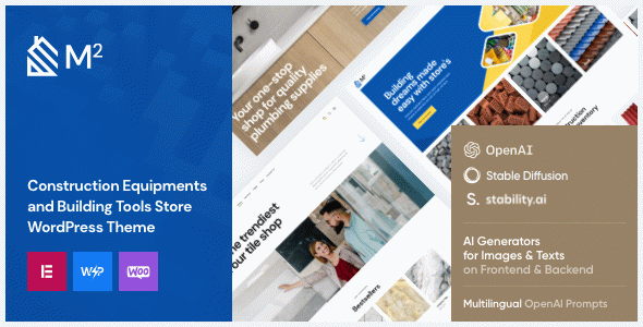 m2 | Construction and Tools Store WordPress Theme
