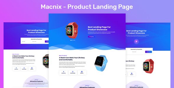 Macnix - Product Landing Page