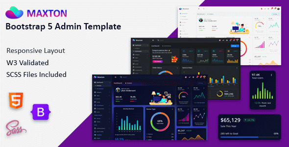 Maxton - Bootstrap 5 Admin Dashboard, eCommerce Frontend, Landing Page, Mobile Application