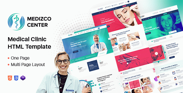 Medizco - Medical Health Dental Care Clinic Html Template