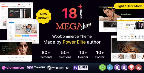 Mega Shop WP - Multipurpose Elementor WooCommerce Theme