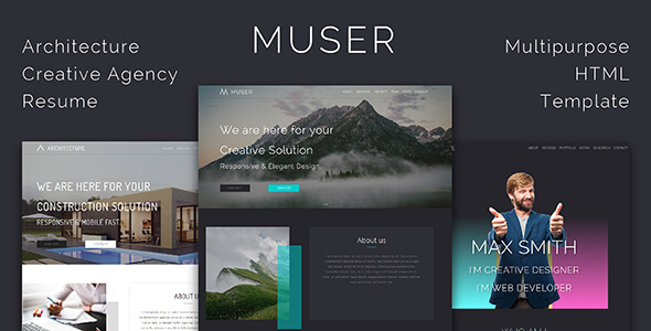 Muser_Multipurpose HTML Template