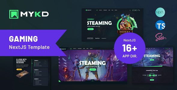 MYKD - eSports and Gaming NFT NextJS Template