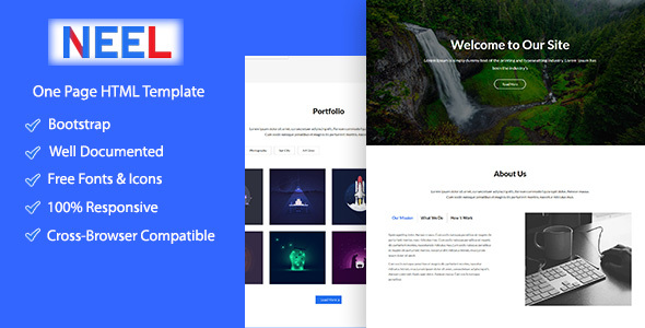 Neel Onepage Creative HTML5 Template