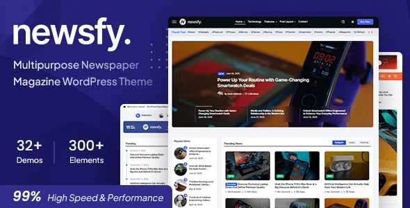 Newsfy | Modern News & Magazine WordPress Theme