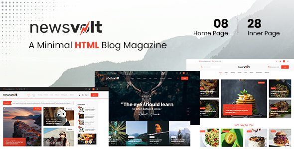 Newsvolt - Multipurpose News & Portal HTML Template
