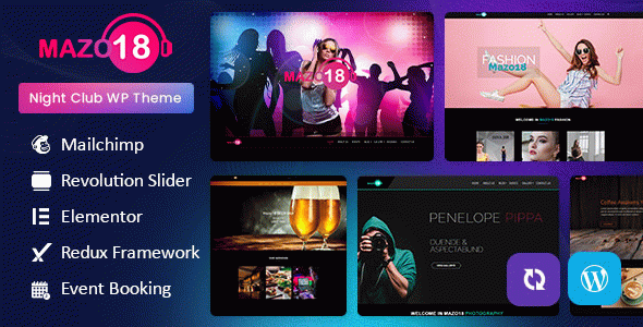 Night Club WordPress Theme