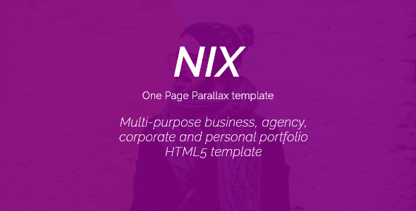 Nix - One Page Parallax