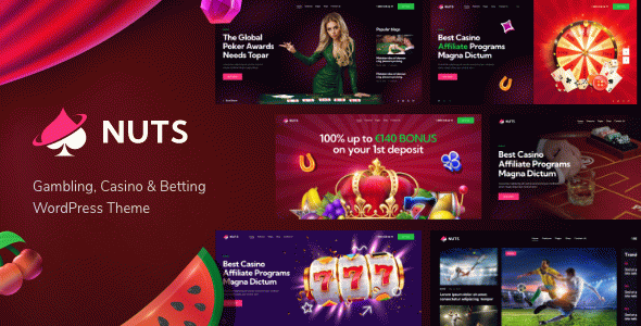 Nuts - Gambling, Casino & Betting WordPress Theme