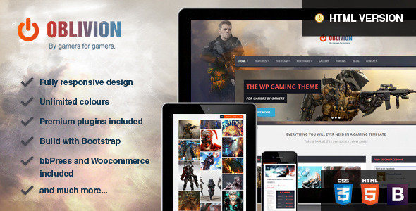 Oblivion - The Multi-Purpose Gaming Template