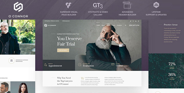 Oconnor - Lawyer WordPress Theme