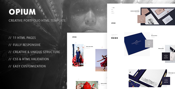 Opium - Creative Photography, Portfolio HTML Template