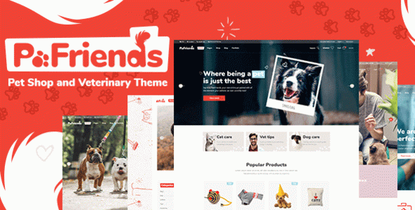 PawFriends - Pet Shop and Veterinary WordPress Theme