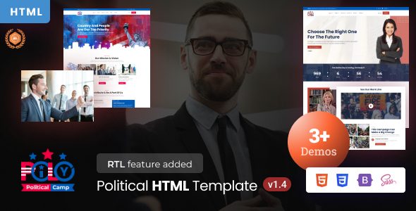 Pily - Political Bootstrap 5 Template