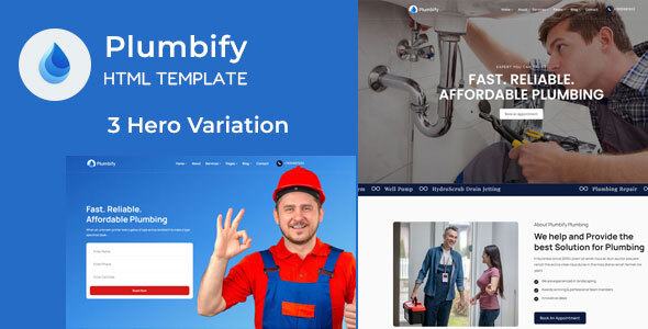 Plumbify - Company HTML Template