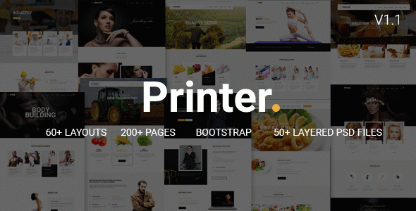 Printer - Responsive Multi-Purpose HTML Template