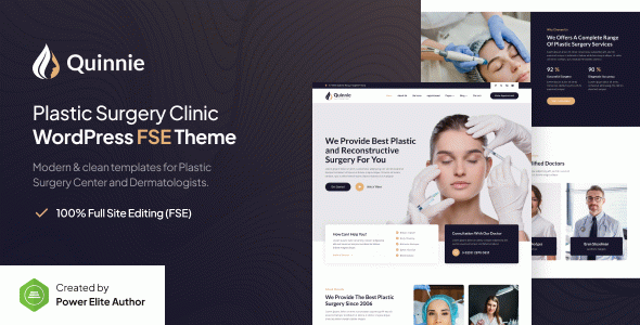 Quinnie – Plastic Surgery Clinic Gutenvese FSE WordPress Block Theme