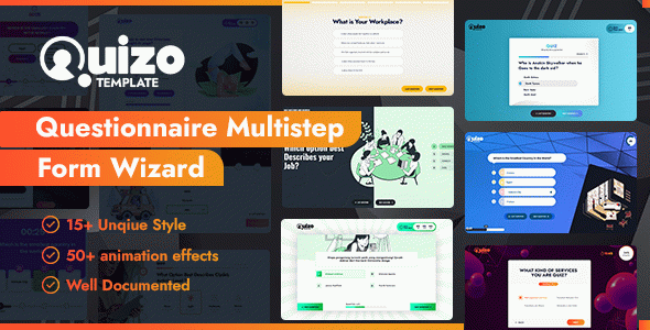 Quizo - Questionnaire Multistep & Quiz Form Wizard