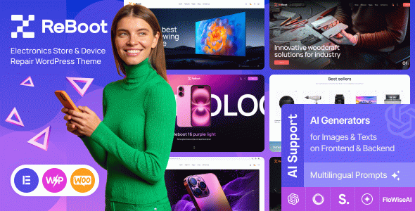 Reboot - Electronics Store & Device Repair WordPress Theme