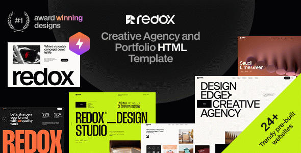 Redox - Creative Agency Portfolio HTML Template
