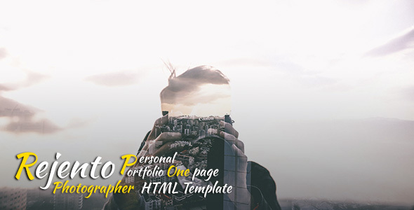 Rejento Photographer - Personal & Portfolio One Page HTML Template