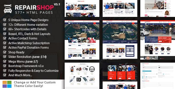 Repairshop - Car Repair HTML Template