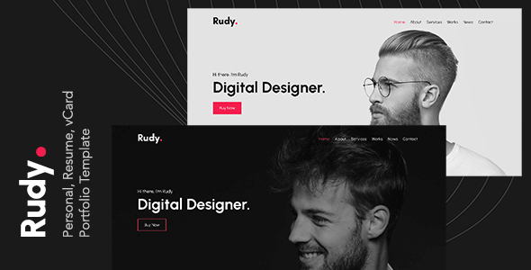Rudy - Creative Personal Portfolio Template