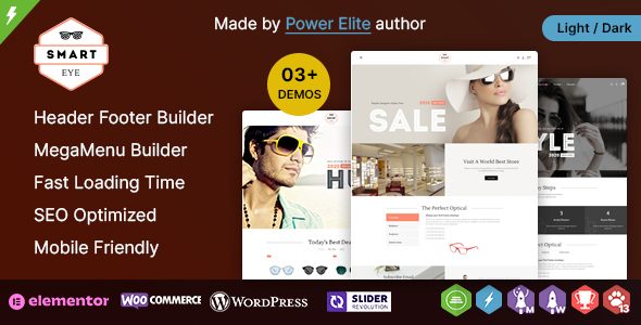 Smart Eye - Glasses and Fashion Elementor WooCommerce Theme