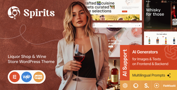Spirits - Liquor Shop & Wine Store WordPress Theme