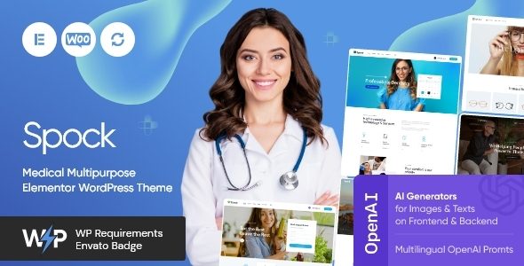 Spock - Medical Doctor Dentist & Beauty WordPress Theme