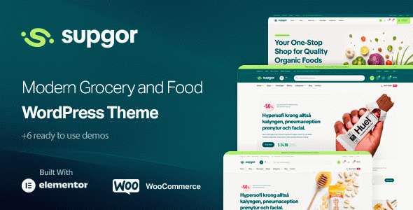 Supgor - Grocery Store and Food WordPress Theme