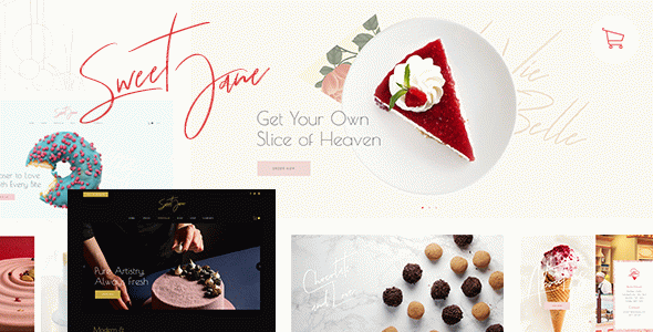 Sweet Jane - Delightful Cake Shop WordPress Theme