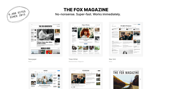 The Fox - Minimal Magazine News WordPress Theme