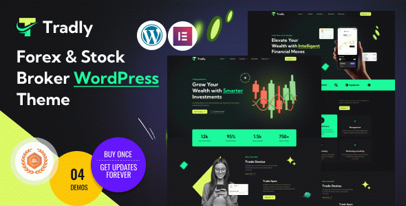 Tradly - Trading, Investment,Forex Broker & Stock Broker WordPress Theme